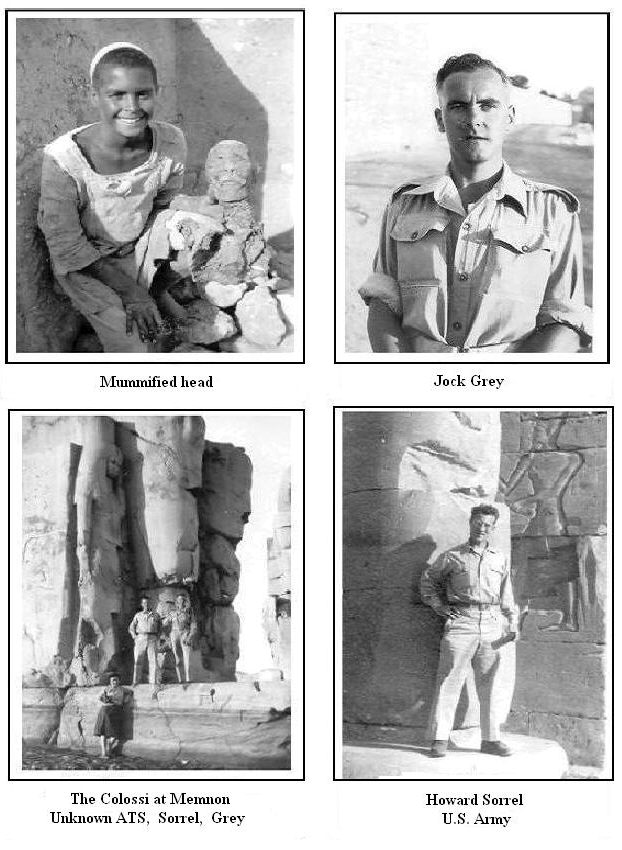 THE VISIT TO LUXOR, KARNAK AND THEBES. NOVEMBER 1945